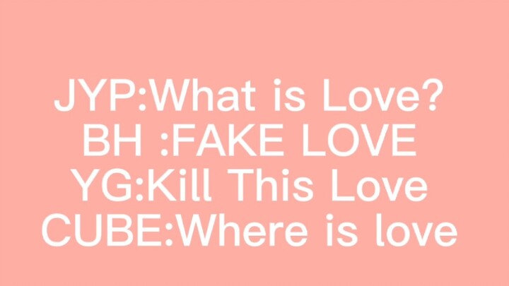 أربع شركات، أربع أنواع من الحب