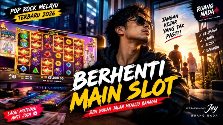 Berhenti Main Slot — Pop Rock Melayu Terbaru 2026 | Lagu Motivasi Anti judi