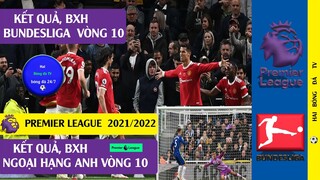 TIN BÓNG ĐÁ KẾT QUẢ BÓNG ĐÁ NGOẠI HẠNG ANH VÒNG 10 I BUNDESLIGA VÒNG 10 I BẢNG XẾP HẠNG