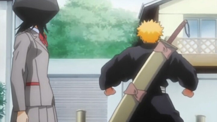 Menggambar pose Ichigo waktu pergi pulang ke rumah setelah ngalahin monster