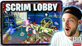 Accidentally got into a SCRIM LOBBY - Apex Legends Mobile