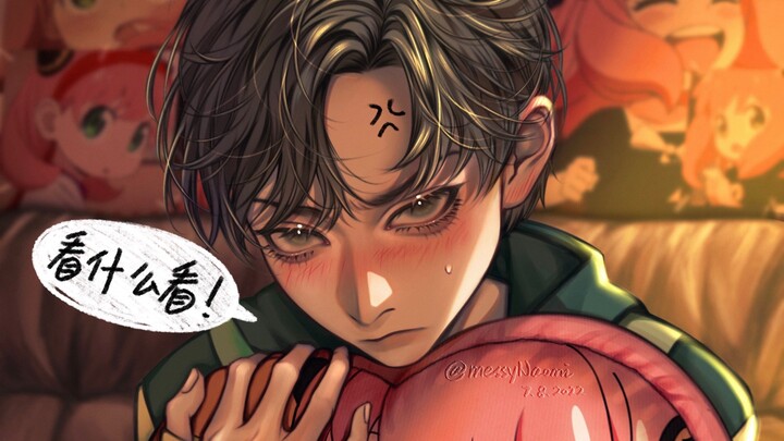 【次瓜】阿尼亚唯粉的身份暴露啦！（老早画的图了炒个冷饭）