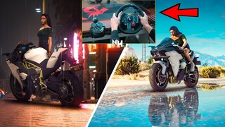 Kawasaki Ninja H2R - GTA 6 Graphics Concept 2021 | NVE & Ray tracing | Logitech g29