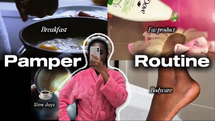 PAMPER ROUTINE |skincare+ unwinding +romatising life