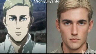 进击的巨人 全人物现实长相3D特效合成