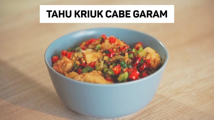 Resep Mudah Tahu Kriuk Cabe Garam - Makanan Kos (Sounds From The Kitchen | ASMR)