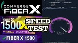 CONVERGE FIBER X PLAN 1500 SPEED TEST / CONVERGE FIBER INTERNET SPEED TEST