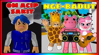 OM ACIP SAKIT ! TRIO BOCIL Jadi BADUT Cari UANG @Ms. Pie @Rashif Mutaz  | ROBLOX ROLEPLAY INDONESIA