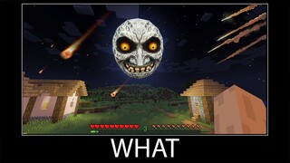 Minecraft wait what meme part 245 realistic minecraft The Lunar Moon