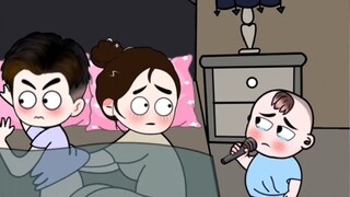 Anak saya bernyanyi dengan sangat baik. Sulit bagi kakek-nenek sekarang.