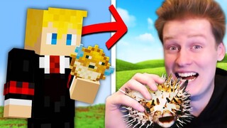 Whatever I Eat in Minecraft.. I Eat In Real Life