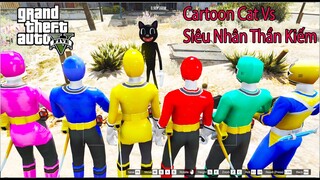 GTA 5 Mod - Siêu Nhân Thần Kiếm Đi Truy Bắt Cartoon Cat