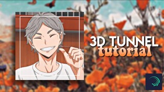 [alight motion pro, ae transition]: 3d tunnel | tutorial  + giveaway