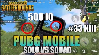 500 IQ Plays | Solo Vs Squad 2 Finger Full Gyro - Pubg Mobile Indonesia