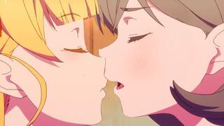 Cutest Yuri Kiss of All Time in Anime