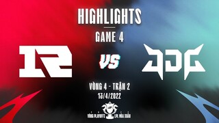 RNG vs JDG | Highlights - Game 4 | Playoffs Vòng 4 - Trận 2 | LPL Mùa Xuân 2022