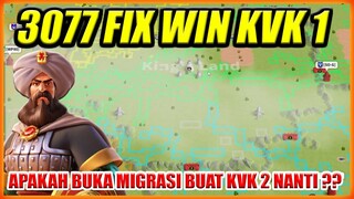 KD INDO MENANG KVK 1 LAGI NIH !! KD 3077 APAKAH BUKA MIGRASI BUAT KVK 2 ??