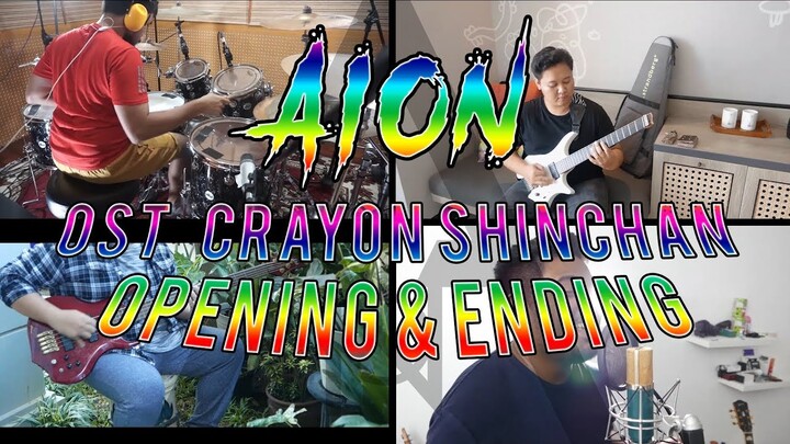 ║A I O N | OST Crayon Shinchan (Opening & Ending) [Metal Cover]║