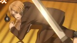 The field draws the sword to kill Sansan, Natsume protects it under his body and does not give an in