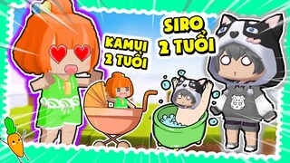 NOOB KAMUI VÀ SIRO THỬ THÁCH 24H CHĂM SÓC SIRO 2 TUỔI VÀ KAMUI 2 TUỔI TÍ HON | BỘ ĐÔI SIÊU QUẬY