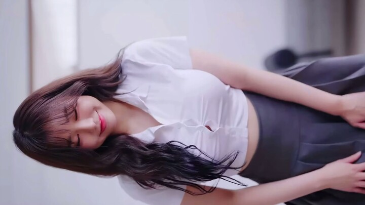 [4K룩북] 놀라운 모델 쭈디 Judy 스커트 룩북 과 함께 놀라운 블라우스 화이트 [Amazing Korean Girl Lookbook]