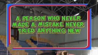 A person who never made a mistake never tried anything new.