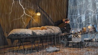 It is so pleasant to camp in the wild on a rainy day