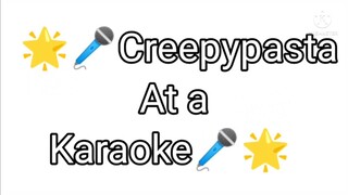 Creepypasta At a Karaoke - Gacha Club Neon (Creepypasta ft. My Oc)