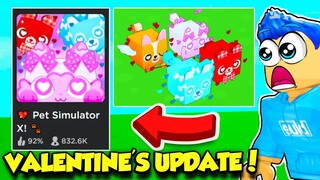 The VALENTINES EVENT UPDATE In Pet Simulator X IS HERE AND IT'S AMAZING!