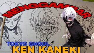 menggambar KEN KANEKI TOKYO GHOUL