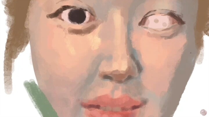 The painting process of the most beautiful baby, Lusi