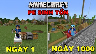 Cùng Mình Vào Map | Sinh Tồn 1000 Ngày | TRONG MINECRAFT PE..!!