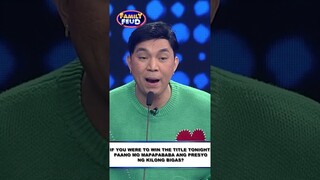 Paano bababa ang presyo ng bigas? #shorts | Family Feud