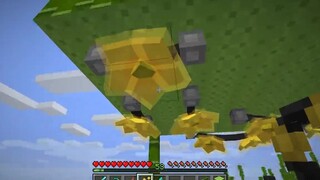 HEBI THỬ THÁCH SINH TỒN TRÊN ĐẢO GẤU TRÚC TRONG MINECRAFT_HEBI XÂY NHÀ BÍ MẬT TR