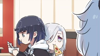 Gan Yu: Junior Sister, what are you doing? Shen He: Let's eat.