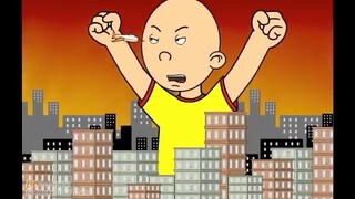 Caillou Destroys Buildings and Gets Grounded