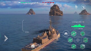 Modern Warships: Grinding using JS ASHIGARA.