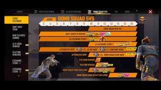 Free Fire max new event ||full details || Bomb squad 5v5 event full details