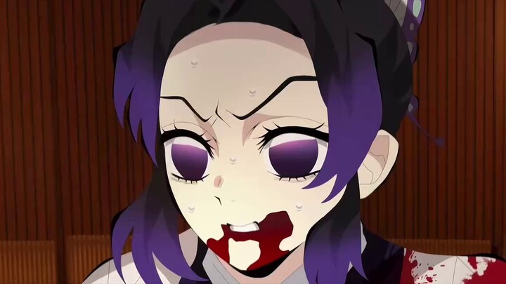 Cooked meat // Demon Slayer, Kocho Shinobu vs. Douma clip, YouTube repost