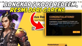 KODE REDEEM FREE FIRE TERBARU 2021 TANGGAL 5 NOVEMBER 2021 - 100% WORK