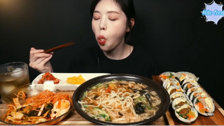 Mì trộn cay, mì udon, tôm chiên giòn phần 3 #anngonmoingay