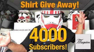 Thank You 4000 Subscribers | Shirt Give Away!