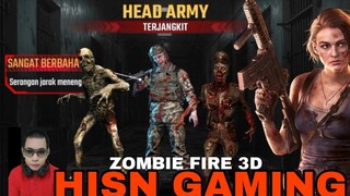 zombie fire 3D.  melawan zombie army