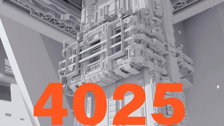 Bangun Stasiun Luar Angkasa Tahun 4025