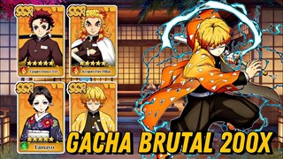 HOKI PARAH !! GACHA BRUTAL 200x PANEN SSR & SR AUTO B11 3 HERO - DEMON SLAYER BLADE OF HASHIRA