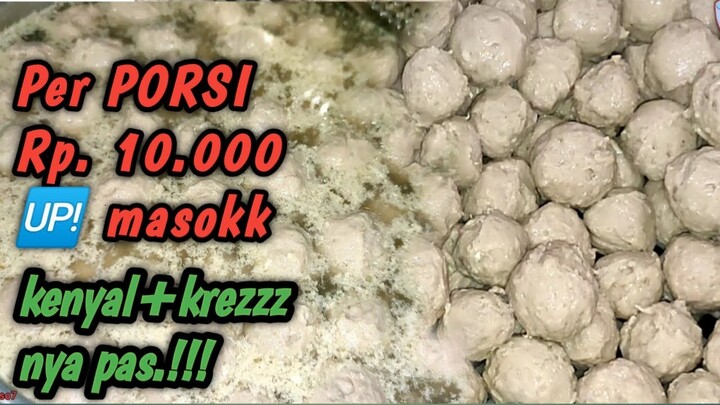 resep bakso 1¾kg daging sapi ½ kg daging ayam ¼ kg tepung.