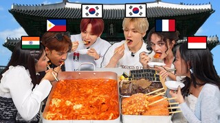 People Try Korean Street Food For The First TIme l India, The Philippines, Indonesia l TTEOKBOKKI