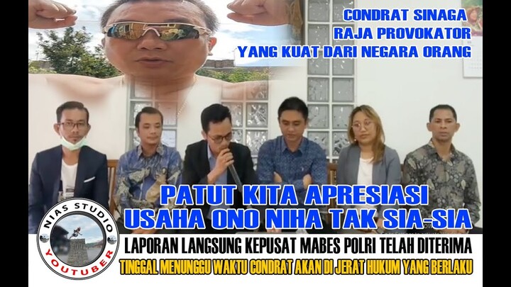 PATUT KITA APRESIASI GERAKAN SAUDARA KITA ONO NIHA, LAPORAN KEPUSAT ALHASIL DITERIMA, ONO NIHA SABAR