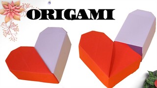 Cách làm hộp quà bằng giấy cực dễ - Cách Gấp Hộp Quà đơn giản Gấp giấy Origami -hộp bằng giấy a4