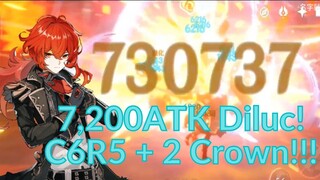 7,275 ATK Dliuc? C6 AND R5! | Genshin Impact